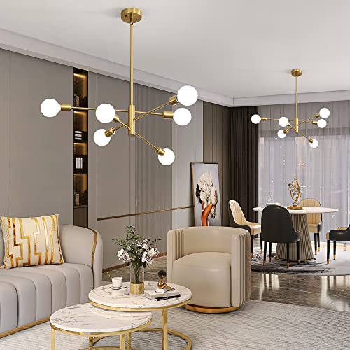 Chandeliers for Dining Room Gold 6Light Modern Kitchen Chandelier