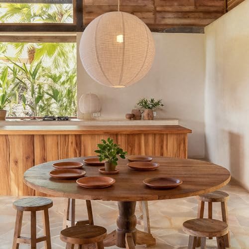 Linen Pendant Lamp Shade 2 (2 Count)