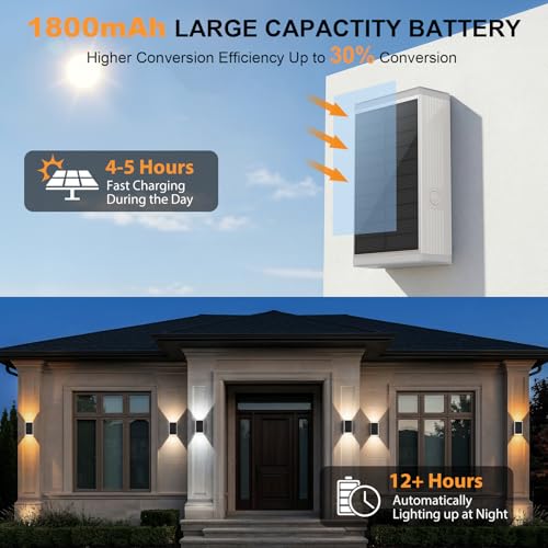 8Pack Solar Wall Lights