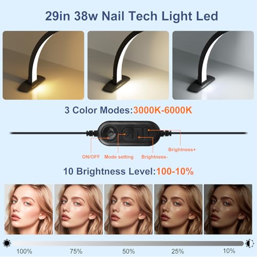 Half Moon Light for Nail Desk