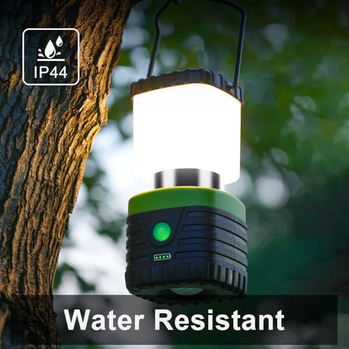 3PCS White LED Camping Lantern Rechargeable for Power Outages (16.8 Ounce)