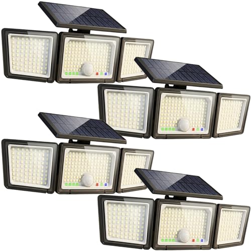 Solar Outdoor Lights Motion Sensor (4 Count)
