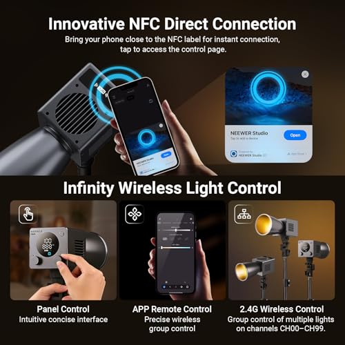 60W Mini LED Video Light with 50Wh Battery