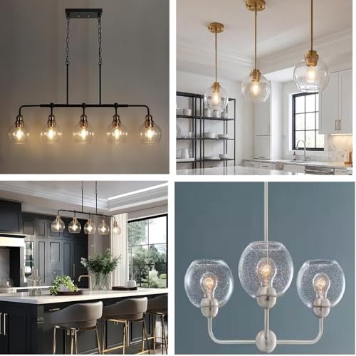 3 Pack Globe Glass Shade (3 Count)