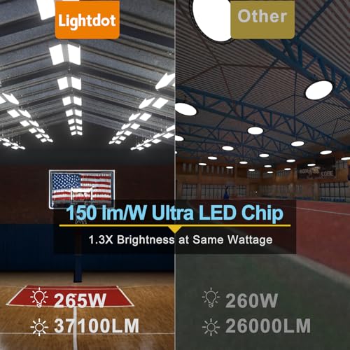 3 Pack 4FT 265W LED High Bay Light 39750LM High Bay Shop Light (3 Count)