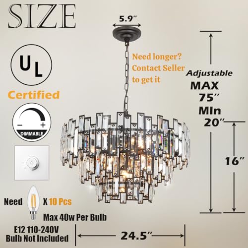 Modern Crystal Chandelier Lighting for Dining Rooms Bedroom