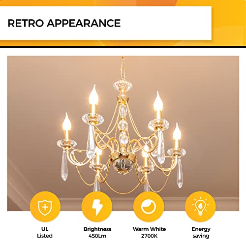 Candelabra Light Bulbs 2700K (6 Count)