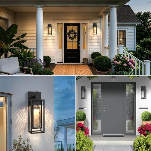 2 Pack LED Outdoor Wall Light (2 Count)