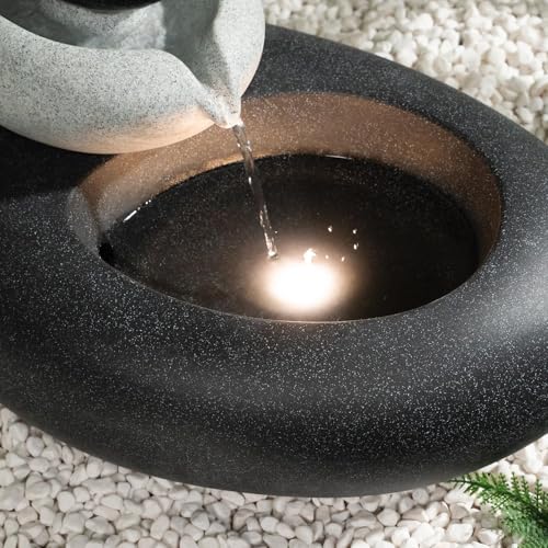 13.39" H Outdoor Water Fountain Made with Eco