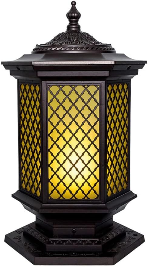 Waterproof Ip54 Post Light Fixture Vintage Outdoor Pillar Light Lawn Lamp Street Light Post Cap Light for Villaswalled Gardens Square Fence Outdoor Column Lamp