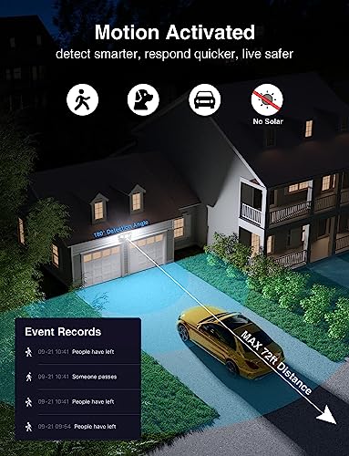 100W Smart Outdoor Security Lights with Motion Sensor