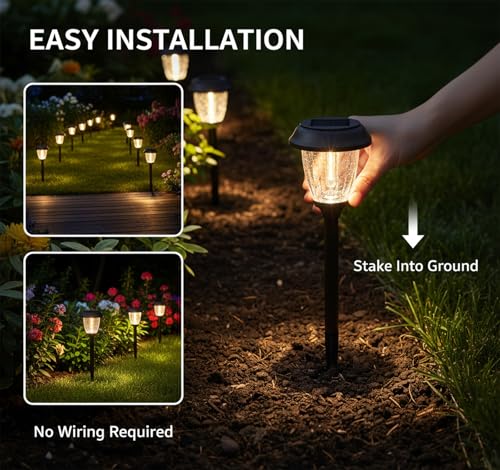 Solar Lights Outdoor 6 PCS (6 Count)