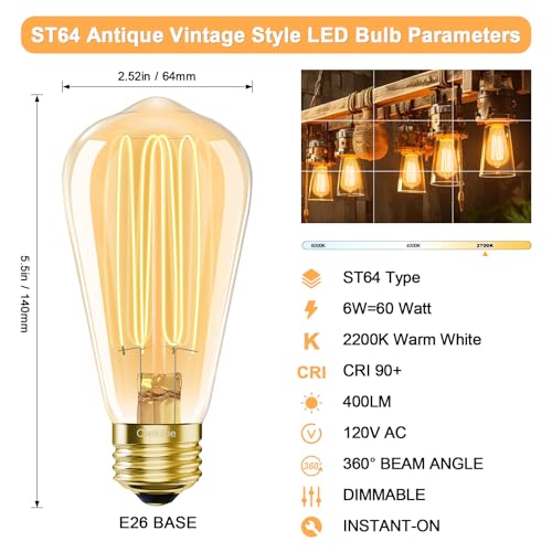 E26 LED Bulb 6W Equivalent 60 watt (4 Count)