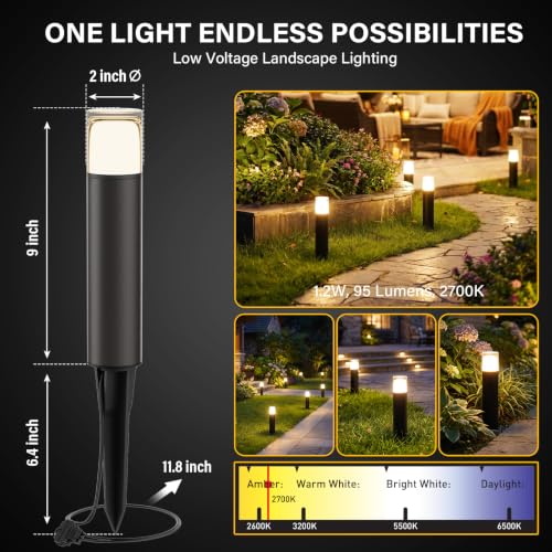 Low Voltage Bollard Path Lights 12V G4 LED 1.2W