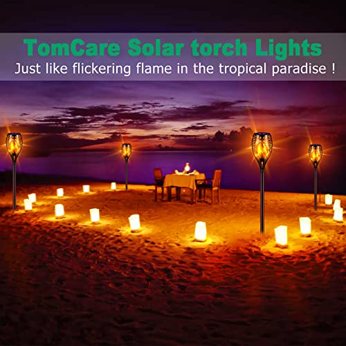 Flickering Flame Solar Torch Lights Outdoor (4 Count)