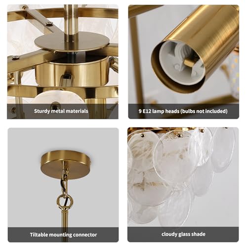 Gold Chandeliers Modern Glass Chandelier