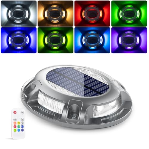 Solar Driveway Dock Lights with Remote