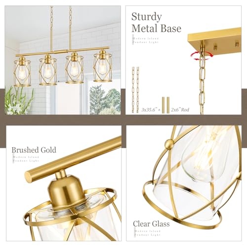 4 Light Kitchen Island Lighting