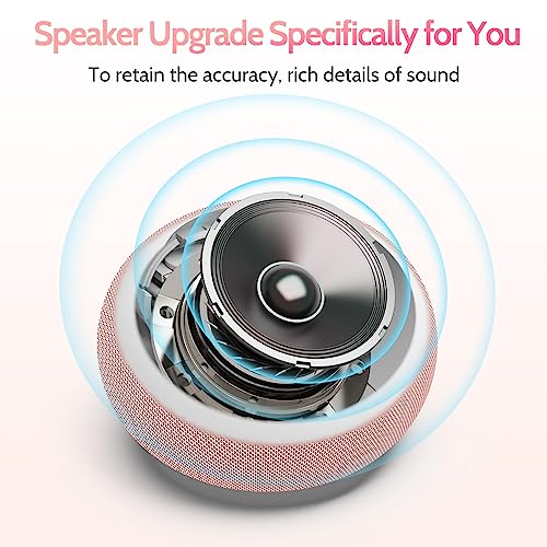 Auto Dimmable Sound Machine Alarm Clock with Night Light for Girls