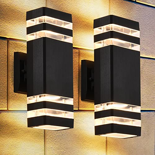 2 Pack Outdoor Wall Lights (2 Count)