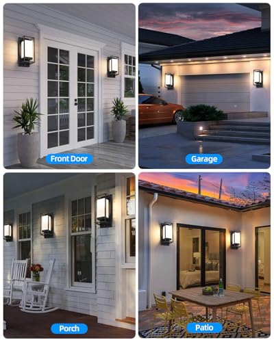 Dusk to Dawn Outdoor Wall Lights 2 Pack