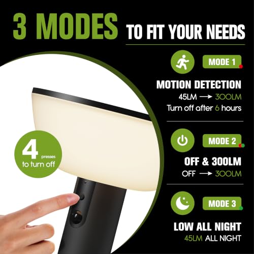 Solar Pathway Lights Outdoor with Motion Sensor (4 Count)
