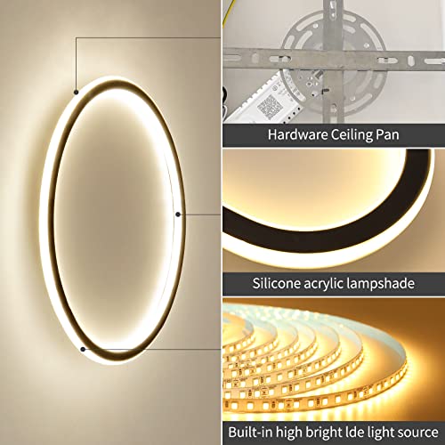 19.68 Inch Flush Mount Ceiling Light