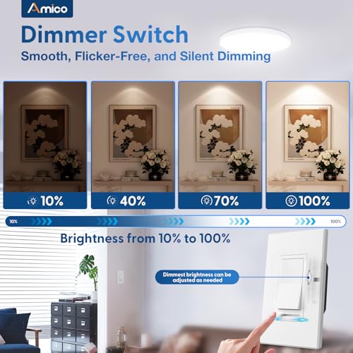 12 Pack Dimmer Light Switch (12 Count)