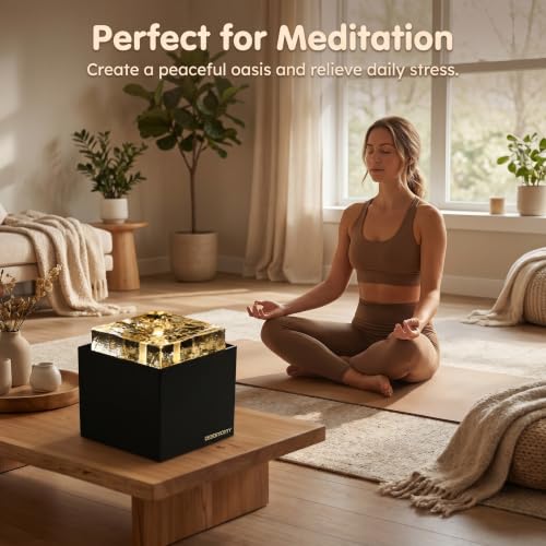 7.09'' Indoor Tabletop Water Fountain with LED Light