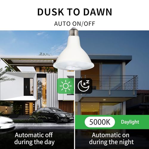 PAR38 Dusk to Dawn LED Flood Light Bulbs (2 Count)