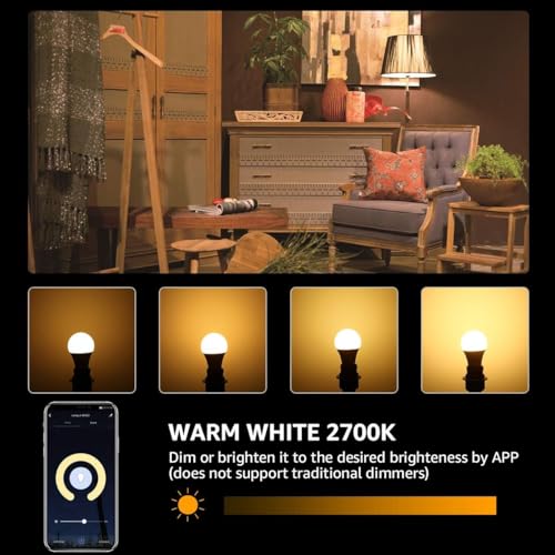 Lighting EVER LED Smart Light Bulbs (4 Count)