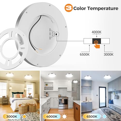 1Pack LED Flush Mount Ceiling Light Fixture