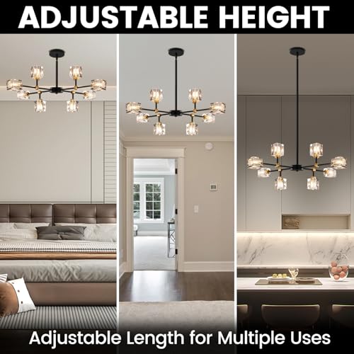 Crystal Sputnik Chandelier with 8