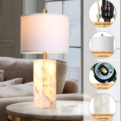 23'' Bedside Table Lamp for Bedroom Living Room Single