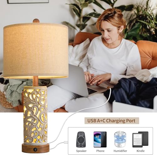 22'' Table Lamp Set of 2 for Living Room (2 Count)