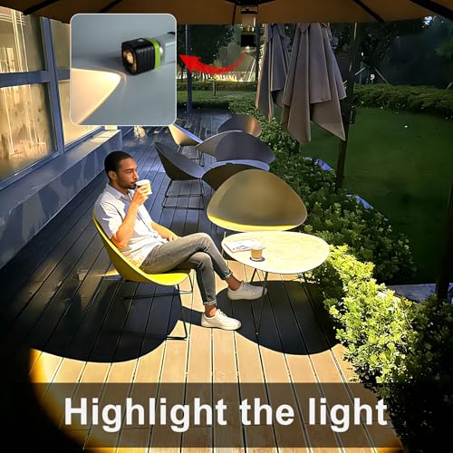 3PCS Warm LED Camping Lantern Rechargeable for Power Outages (16.8 Ounce)