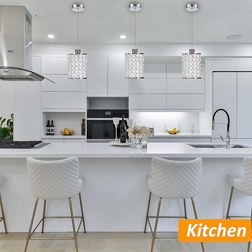 3 Pack Crystal Pendant Light (3 Count)