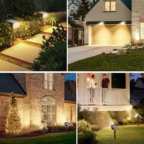 Solar Spot Lights Outdoor 6 Pack (6 Count)