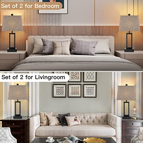 23.5" Touch Control Table Lamps Set of 2 (2 Count)