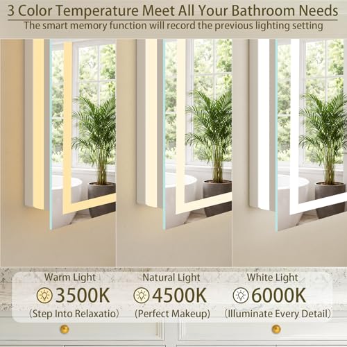 36"x36" LED Bathroom Mirror with Lights
