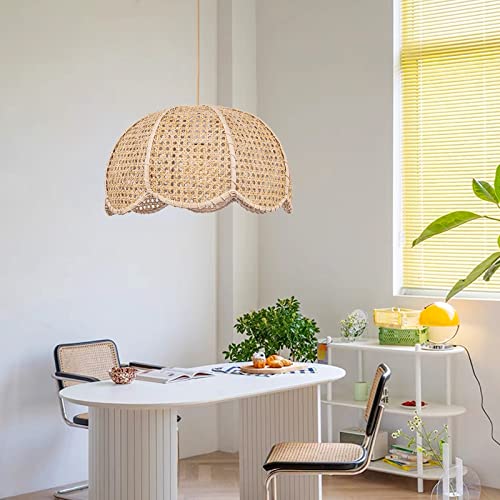 1 Light Rattan Woven Pendant Light