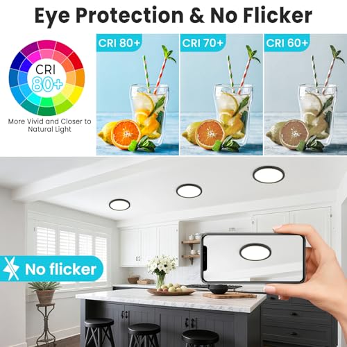 7 inch Flush Mount LED Ceiling Light Fixture (2 Count)