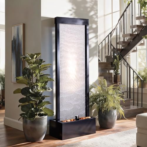 Mesh Panel Waterfall Fountain