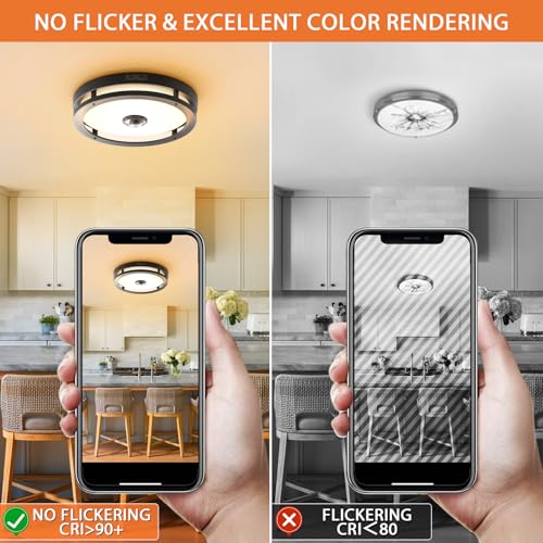 Outdoor Motion Sensor LED Ceiling Light (2 Count)