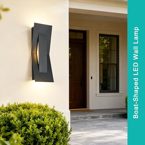 2 Pack LED Outdoor Wall Lights Dimmable (2 Count)