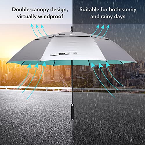 UV Golf Beach Umbrella 68”Auto Open Extra Large Sun Shade Umbrellas