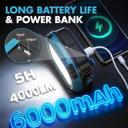 2Pack 6000mAh Rechargeable Work Light (2 Count)