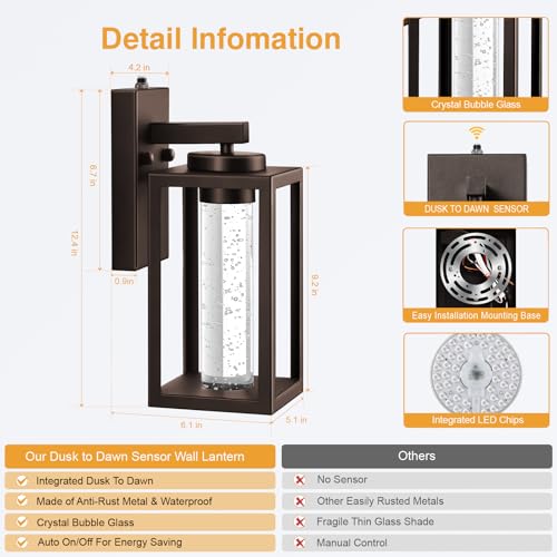 Porch Lights Outdoor (2 Count)