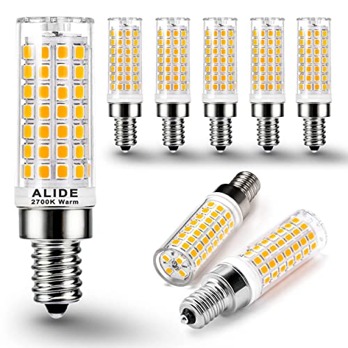 E12 C7 T6 LED Candelabra Bulbs for Ceiling Fan Chandelier Warm (6 Count)