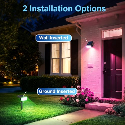 Solar Spot Lights Outdoor Waterproof (6 Count)